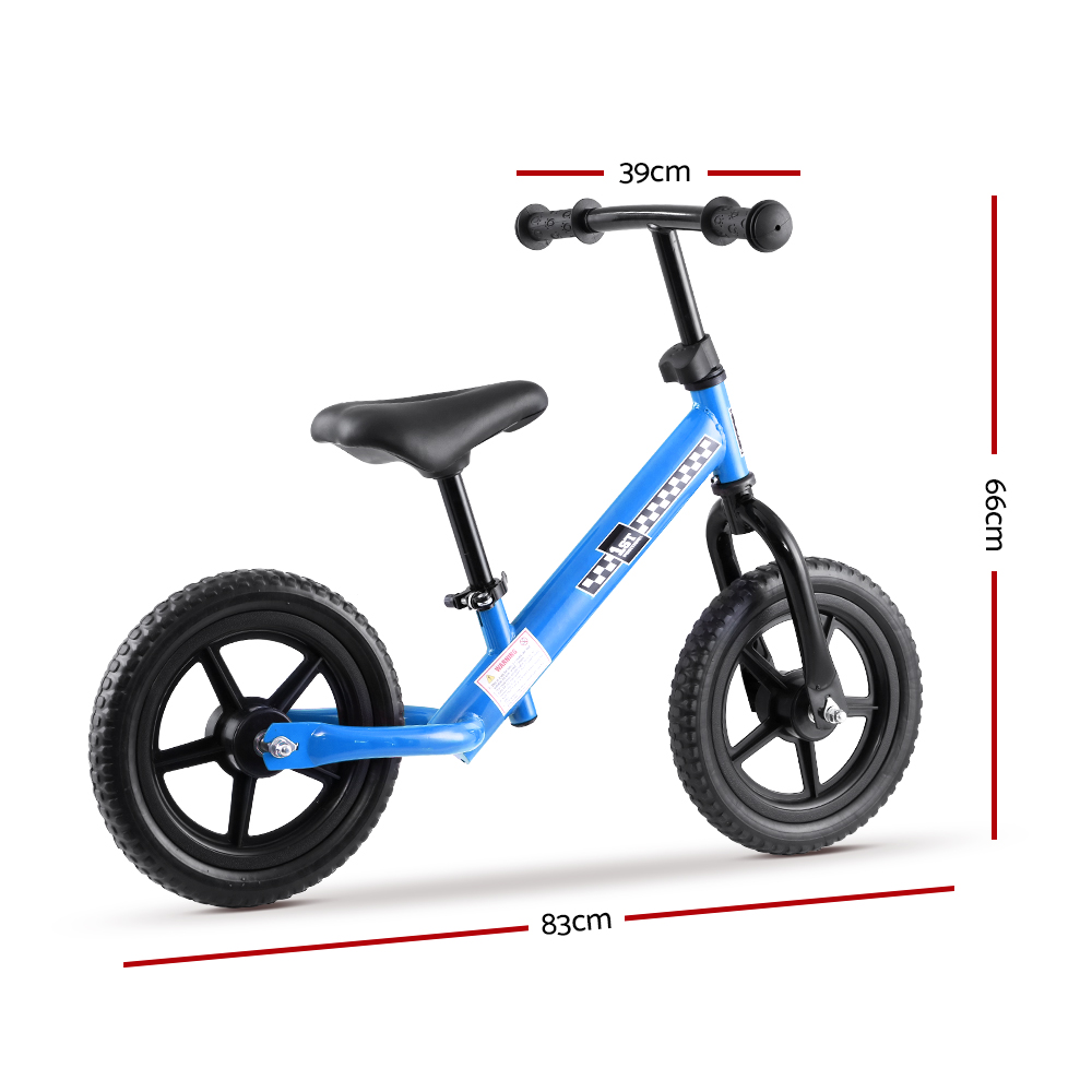 Rigo Kids Balance Bike Ride On Toys Push Bicycle Wheels Toddler Baby 12″ Bikes Blue