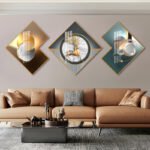Golden Stag & Cosmic Infinity – Premium 3‑Piece Crystal Porcelain Artwork - Image 7