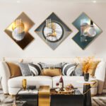 Golden Stag & Cosmic Infinity – Premium 3‑Piece Crystal Porcelain Artwork - Image 8