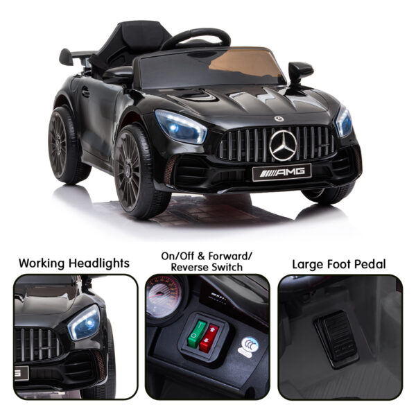 Kahuna Mercedes Benz Licensed Kids Electric Ride On Car Remote Control - Black - Image 4