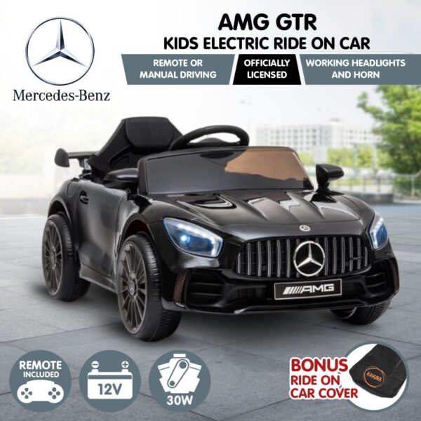 Kahuna Mercedes Benz Licensed Kids Electric Ride On Car Remote Control - Black - Image 3