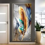 Loving Butterfly Flower Girl Abstract Crystal porcelain painting Aluminum alloy frame with 5D Diamond - Image 16