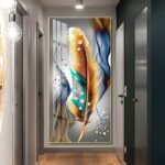 Loving Butterfly Flower Girl Abstract Crystal porcelain painting Aluminum alloy frame with 5D Diamond - Image 17