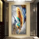 Loving Butterfly Flower Girl Abstract Crystal porcelain painting Aluminum alloy frame with 5D Diamond - Image 19