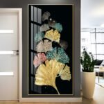Adoring and colourful Ginkgo Leaf Crystal porcelain painting Aluminum alloy frame with 5D Diamond - Image 21