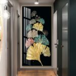 Adoring and colourful Ginkgo Leaf Crystal porcelain painting Aluminum alloy frame with 5D Diamond - Image 22