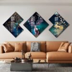 “Whispers of the Emerald Forest” – Enchanted Crystal Porcelain Trio - Image 2