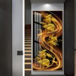 Loving Butterfly Flower Girl Abstract Crystal porcelain painting Aluminum alloy frame with 5D Diamond - Image 21