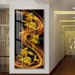 Loving Butterfly Flower Girl Abstract Crystal porcelain painting Aluminum alloy frame with 5D Diamond - Image 23