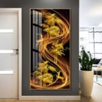 Loving Butterfly Flower Girl Abstract Crystal porcelain painting Aluminum alloy frame with 5D Diamond - Image 24