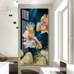 Bright Moon shining its Golden light on a Golden Deer and Golden Money Tree Crystal porcelain painting Aluminum alloy frame with 5D Diamond - Image 17