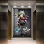 Lord Gunesha Hindu Vastu Shastra Crystal Porcelain painting with Aluminium Alloy Frame - Image 5