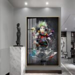 Lord Gunesha Hindu Vastu Shastra Crystal Porcelain painting with Aluminium Alloy Frame - Image 4