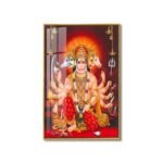 Hindu God Crystal porcelain painting Aluminum alloy frame Vastu Shastra