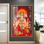 Hindu God Crystal porcelain painting Aluminum alloy frame Vastu Shastra - Image 5