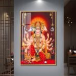 Hindu God Crystal porcelain painting Aluminum alloy frame Vastu Shastra - Image 4
