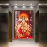 Hindu God Crystal porcelain painting Aluminum alloy frame Vastu Shastra - Image 2