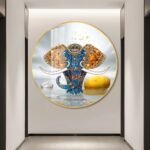 Elephant covered in Precious Jewels Abstract Crystal porcelain painting Aluminum alloy frame with 5D Diamond - Image 3