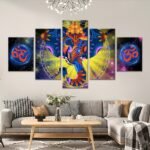 Lord Gunesha 5 piece canvas wall art Vastu Shastra; Hinduism - Image 4