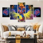Lord Gunesha 5 piece canvas wall art Vastu Shastra; Hinduism - Image 3
