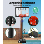 Everfit Adjustable Portable Basketball Stand Hoop System Rim - Image 5