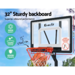 Everfit Adjustable Portable Basketball Stand Hoop System Rim - Image 4