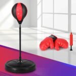 Everfit Boxing Bag Stand Set Punching Bag Gloves with Pump Height Adjustable - Image 5