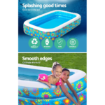 Bestway Inflatable Kids Play Pool Swimming Pool Rectangular Family Pools - Image 6