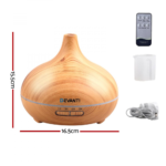 Devanti 300ml 4 in 1 Aroma Diffuser - Light Wood - Image 4