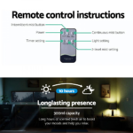 Devanti 300ml 4 in 1 Aroma Diffuser - Light Wood - Image 8