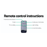 Devanti 400ml 4 in 1 Aroma Diffuser with remote control- Dark Wood - Image 4