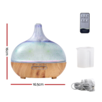 DEVANTI Aroma Aromatherapy Diffuser 3D LED Night Light Firework Air Humidifier Purifier 400ml Remote Control - Image 2