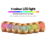 Devanti Aromatherapy Diffuser Aroma Essential Oils Air Humidifier LED Light 400ml - Image 6