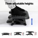 Artiss Foot Rest Stool Office Under Desk Angle Adjustable Footrest Massage Black - Image 6