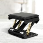 Artiss Foot Rest Stool Office Under Desk Fold Footrest Massage Cushion Pad Black - Image 7