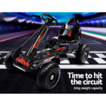 Rigo Kids Pedal Go Kart Car Ride On Toys Racing Bike Rubber Tyre Adjustable Seat - Image 6