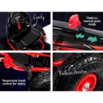 Rigo Kids Pedal Go Kart Car Ride On Toys Racing Bike Rubber Tyre Adjustable Seat - Image 5