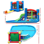 Happy Hop Inflatable Water Jumping Castle Bouncer Kid Toy Windsor Slide Splash - Image 2