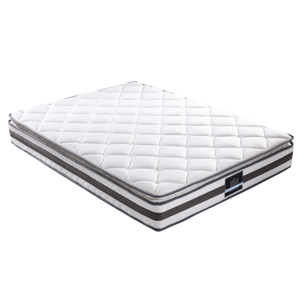 MATTRESS-0754-PT-D-00 Giselle Bedding Normay Bonnell Spring Mattress 21cm Thick Double - Image 1