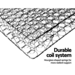 Giselle Bedding Como Euro Top Pocket Spring Mattress 32cm Thick Queen - Image 5