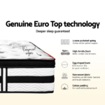 Giselle Bedding Algarve Euro Top Pocket Spring Mattress 34cm Thick Queen - Image 6
