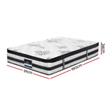 Giselle Bedding Algarve Euro Top Pocket Spring Mattress 34cm Thick Single - Image 4