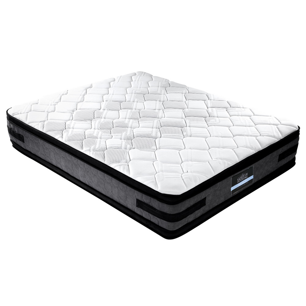 MATTRESS-HOTEL-LUX-K-00 Giselle Bedding Luna Euro Top Cool Gel Pocket Spring Mattress 36cm Thick King - Image 1
