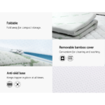 Giselle Bedding Cool Gel Memory Foam Mattress Topper w/Bamboo Cover 5cm - Single - Image 4