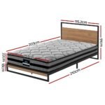 Artiss  Metal Bed Frame King Single Size Beds Platform with Mattress - Image 2
