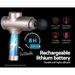 Everfit Massage Gun 6 Heads LCD Electric Massager Vibration Relief Percussion - Image 7