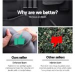 Artiss 2 Point Massage Office Chair PU Leather Footrest Black - Image 6