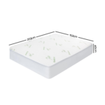 Giselle Bedding Giselle Bedding Bamboo Mattress Protector Queen - Image 2