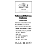 Giselle Bedding Giselle Bedding Bamboo Mattress Protector Queen - Image 5
