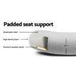 Artiss Office Chair Mesh Computer Desk Chairs Mid Back Work Home Study Grey - Image 3